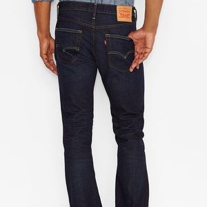 Levis 527 Slim Bootcut Jeans, Dark Blue